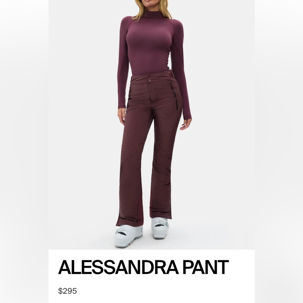 Halfdays Alessandra Snow pants in glazed cherry - Picture 6 of 9
